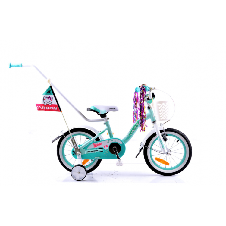 Detský bicykel 12" Karbon MIMI modro-biely 